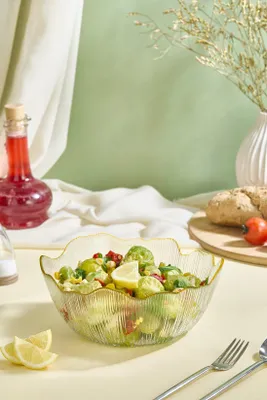 Produktbild von Hermia Concept, Tirmit - Transparent, Salatschüssel aus Glas, Transparent, 100% GLAS, 21 x 21 cm
