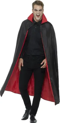 Productafbeelding van Smiffys - Cape - Uni, geschikt voor heren/dames, model SM676 (one size) (zwart/rood)