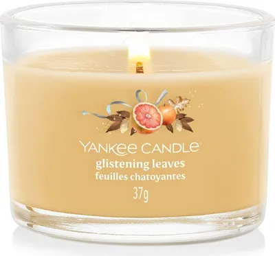 Produktbild von Yankee Candle Glistening Leaves Glasvotivkerze 37g