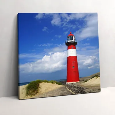 Produktbild von Lighthouse – Leinwandbild Wandbild – 60x60 cm – Leinwandbilder – Wandbilder – Schlafzimmer – Flur