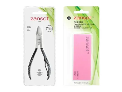 Obrázek produktu pro Zansot Kleštičky na nehty + 4 krokový pufr na nehty