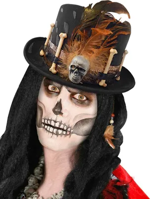 Produktbild von Voodoo-Hut Halloween-Accessoire schwarz-braun