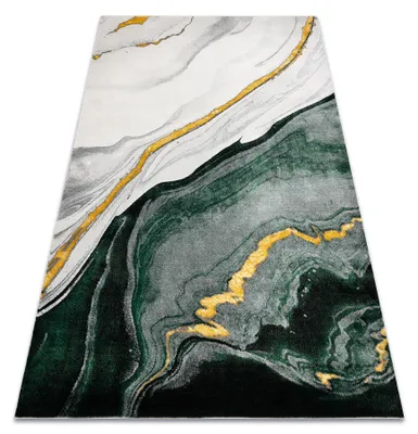 Image de Tapis EMERALD exclusif 1017 glamour, élégant marbre bouteille verte / or vert 120x170 cm