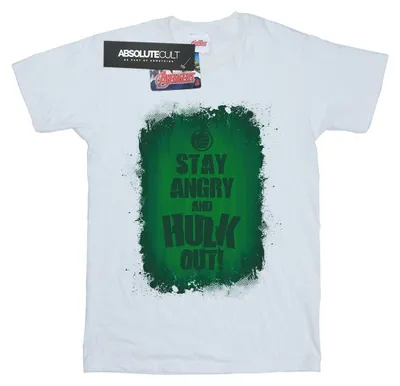 Immagine prodotto di Marvel - T-shirt "Stay Angry" da uomo BI5544 (M) (bianca)