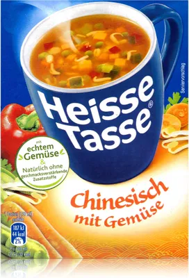 Produktbild von Heisse Tasse Chinesisch mit Gemüse 3 Beutel á 11,3g (1er Pack)