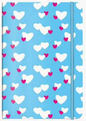 Produktbild von Notizbuch A5 Unicef Herzwolken