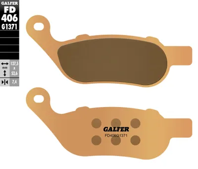 Produktbild von Galfer Fd406g1371 Sinterbremsbeläge Golden Golden One Size