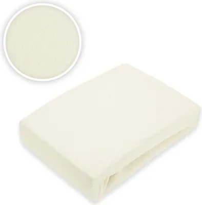 Produktbild von Frottee Spannbettlaken Premium 60x120 - 70x140 cm natur Kinder Baby Bett