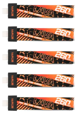 Produktbild von BetaFPV Lipo Akku LAVA BT2.0 260mAh 1S 80C 5 Stück