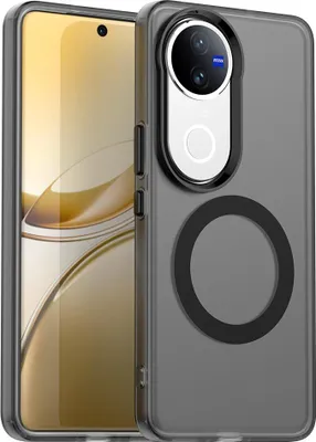 Obrázek produktu pro Magnetické pouzdro pro Vivo V50, tenké matné průsvitné nárazuvzdorné pouzdro Černý
