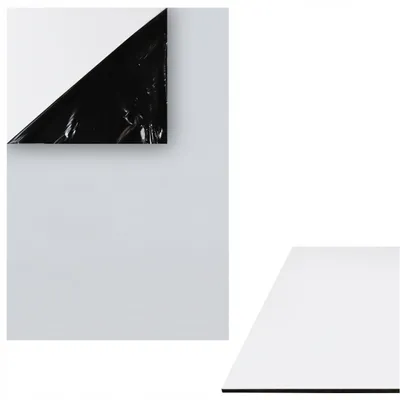 Produktbild von Aluverbundplatte Weiß 40x60 cm 3mm ACP ACM Platte Alu Werbeschild Zuschnitt für UV Druck Folierung