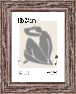 Produktbild von accent by nielsen Holz Bilderrahmen Vintage, 18x24 cm, Braun