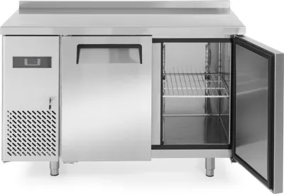 Immagine prodotto di Banco refrigerato Arktic con 2 porte, 2 ripiani e alzatina, 220 litri, 1200x600x886mm