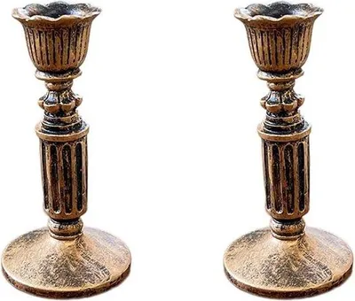 Produktbild von Messing-Lampe - 2 Stücke - Ideal für Tisch, Hochzeiten und Weihnachtsdekoration, Wanddekoration und gemütliche Beleuchtung