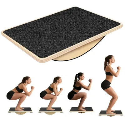 Produktbild von Balancebrett - Holz - Rumpftraining - Haltungskorrektur - Muskelentspannung - Gleichgewichtsübungen - Unisex