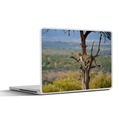 Produktbild von MuchoWow® Laptop Aufkleber Sticker Cover Leopard - Baum - Tier 40x30 cm - Laptop Dekoration - Selbstklebend