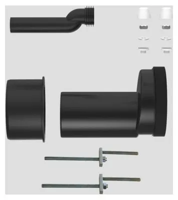 Produktbild von Wandklosett-Anschlussgarnitur  excentrisch, mit Abgang 110 mm
