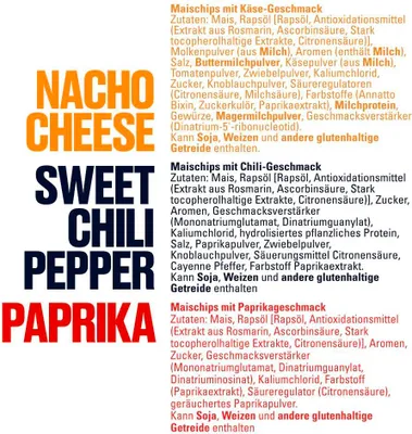 Produktbild von Doritos Party-Mix Sweet Chili Pepper, Nacho Chesse & Paprika (12 x 110g)