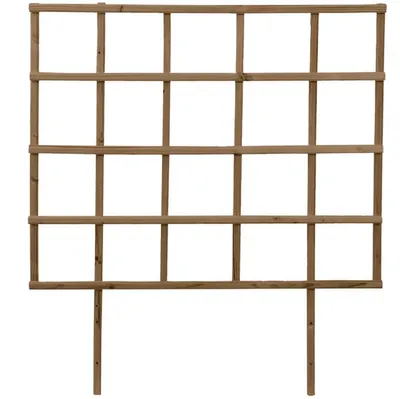 Produktbild von Esschert Design Hochbeet Spalier / Rankgitter S Braun 78 x 84 cm - Kiefernholz
