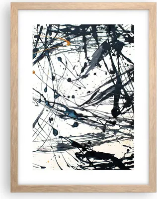 Produktbild von Gerahmtes Poster - Rahmen in heller Eiche - Abstraktion modern - 30x40 cm - Wand Bild - Wanddeko - Wandbilder - Wandposter - Bilderrahmen - Bilder - Kunstdruck - Wandbild - P2NPA30x40-3442