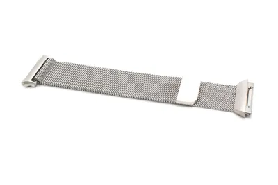 Produktbild von vhbw Ersatz Armband kompatibel mit Fitbit Ionic Fitnessuhr, Smartwatch - 23,5 cm Edelstahl silber Magnetverschluss