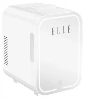 Image de Mini-frigo avec miroir de maquillage LED ELLE 8L blanc