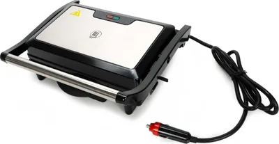 Produktbild von Kontaktgrill für Camping, LKW und Reisen 24V 240W, LED-Anzeige, Tropfschale, Sicherheitsverschluß, rutschfest, (BxT) ca. 27 x 22,5 cm