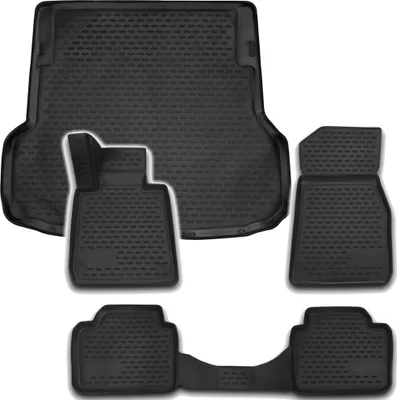 Produktbild von Gummi Kofferraumwanne + Fußmatten Set für 4er BMW F36 Gran Coupe, Bj. 2013-