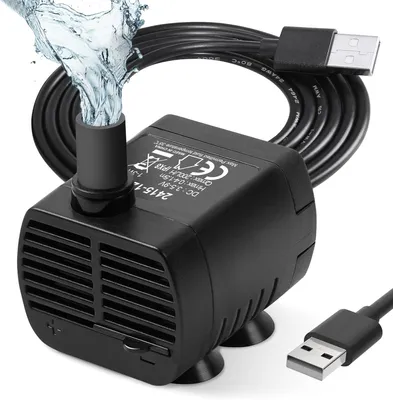 Productafbeelding van Aquariumpomp - USB - mini dompelpomp 200 l/u - voor aquarium en vijver