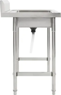 Produktbild von Hochwertigen Möbel Spülen - Silber Küchenspüle Einzelbecken Edelstahl NEU5268934