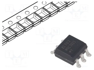 Image de 2 optotriacs UAusg : 400V, 5kV, sans mise à la terre, 6 MOC3021S-TA1, optotriacs