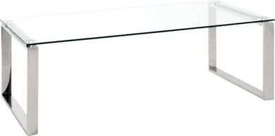 Produktbild von HAKU Möbel Couchtisch edelstahl - Maße: B 120 cm x H 40 cm x T 60 cm; 18778
