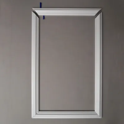 Produktbild von Decosa Wandkassetten-Set Rike, selbstklebend, weiß, 40 mm, 45 cm x 45 cm - 1 Set