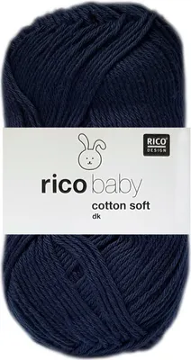 Produktbild von 50 Gramm Rico Baby Baumwolle Soft dk 37 Marine