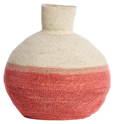 Immagine prodotto di Light & Living cestino BISIRA naturale con alghe rosa – Ø32x37,5 cm