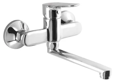 Immagine prodotto di Rubinetto da parete LOTTA, bocca piatta da 160 mm, cromato