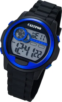 Produktbild von Calypso Herren Uhr Digital K5667/3 Kunststoff PUR Armbanduhr schwarz UK5667/3