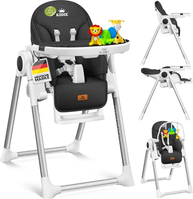 Produktbild von KIDIZ® 3in1 Hochstuhl Kinderhochstuhl inkl. Spielbügel , Babyliege , Kombihochstuhl Babyhochsitz ,7 höhenverstellbar Verstellbare Rückenlehne , mitwachsend ab 0 Monate bis 6 Jahre Babystuhl