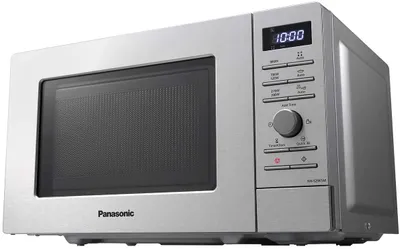 Produktbild von Panasonic NN-S29KSMEPG, Arbeitsplatte, Solo-Mikrowelle, 20 l, 800 W, Eingebautes Display, Tasten, Drehregler