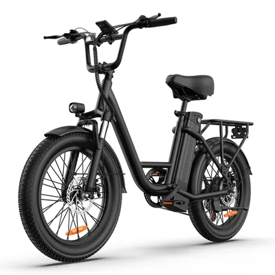 Produktbild von Qekud E20 E-Bike - 20*3.0 Zoll Reifen, 48V 13Ah Akku, Shimano 7-Gang, 100 km Reichweite Schwarz