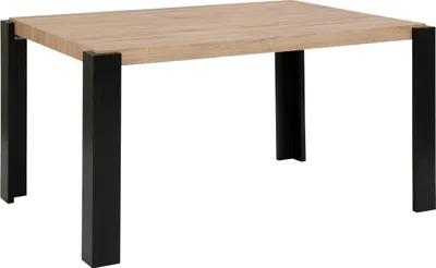 Produktbild von Charlotte - Esstisch 120 cm Eiche Schwarz