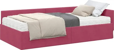 Imagen del producto de Estructura de Cama Esquina con Colchón 2 pcs Verde Terciopelo