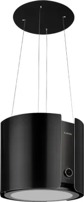 Produktbild von Klarstein Skyfall Smart digestor - voľne zavesený digestor, recirkulácia/odvod vzduchu, ovládanie aplikáciou a gestami, 45 x 42 cm (ØxŠ), 402 m³/h, 200 W, 3 úrovne, LED osvetlenie, čierny