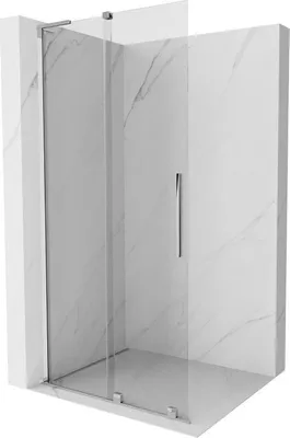 Produktbild von Mexen Velar L Duschwand zum Schieben Walk-in 120 x 200 cm, transparent 8 mm, Chrom - 871-120-003-03-01