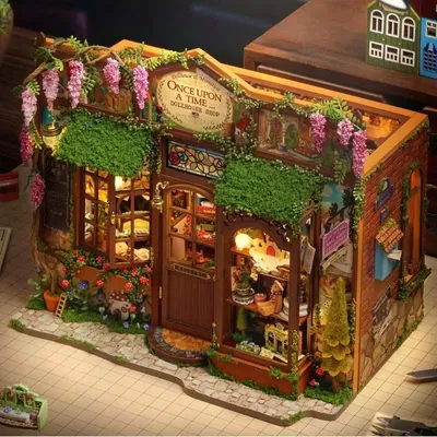 Produktbild von Habarri Miniaturhaus DIY LED Shop Miniaturgeschichten 3D