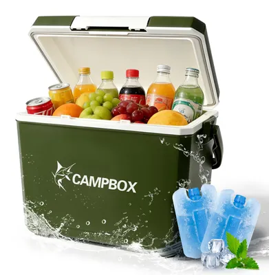 Obrázok produktu pre Chladiaci box, zelený, pre kempovanie