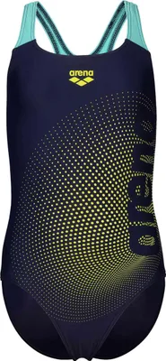 Produktbild von Arena DIM LIGHT SWIMSUIT Girls BLACK-ARTIC LIME 140