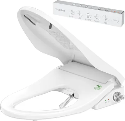 Productafbeelding van Slimme Bidet Toiletbril - Elektrisch Verwarming - Persoonlijke Hygiëne - Instelbare Waterdruk - Langwerpige Vorm - Wit