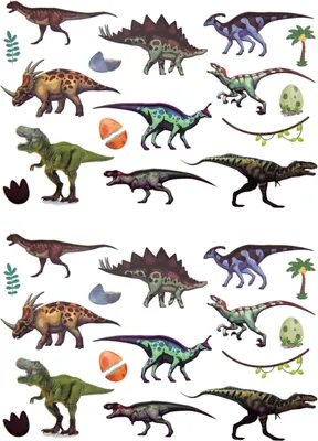 Produktbild von Oblique Unique Temporäre Klebetattoos Kinder Dinosaurier Tattoo Set - Dino Motive