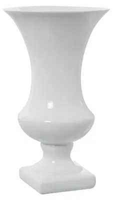 Immagine prodotto di Solidchoice - Vaso in Vetroceramica, bianco lucido, 19 x 19 x 33 cm